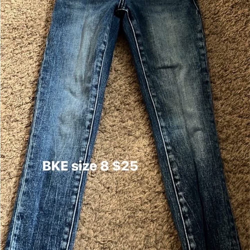BKE Distressed Blue Denim Jeans